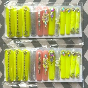 Handmade Gel Nails (Limegreen)